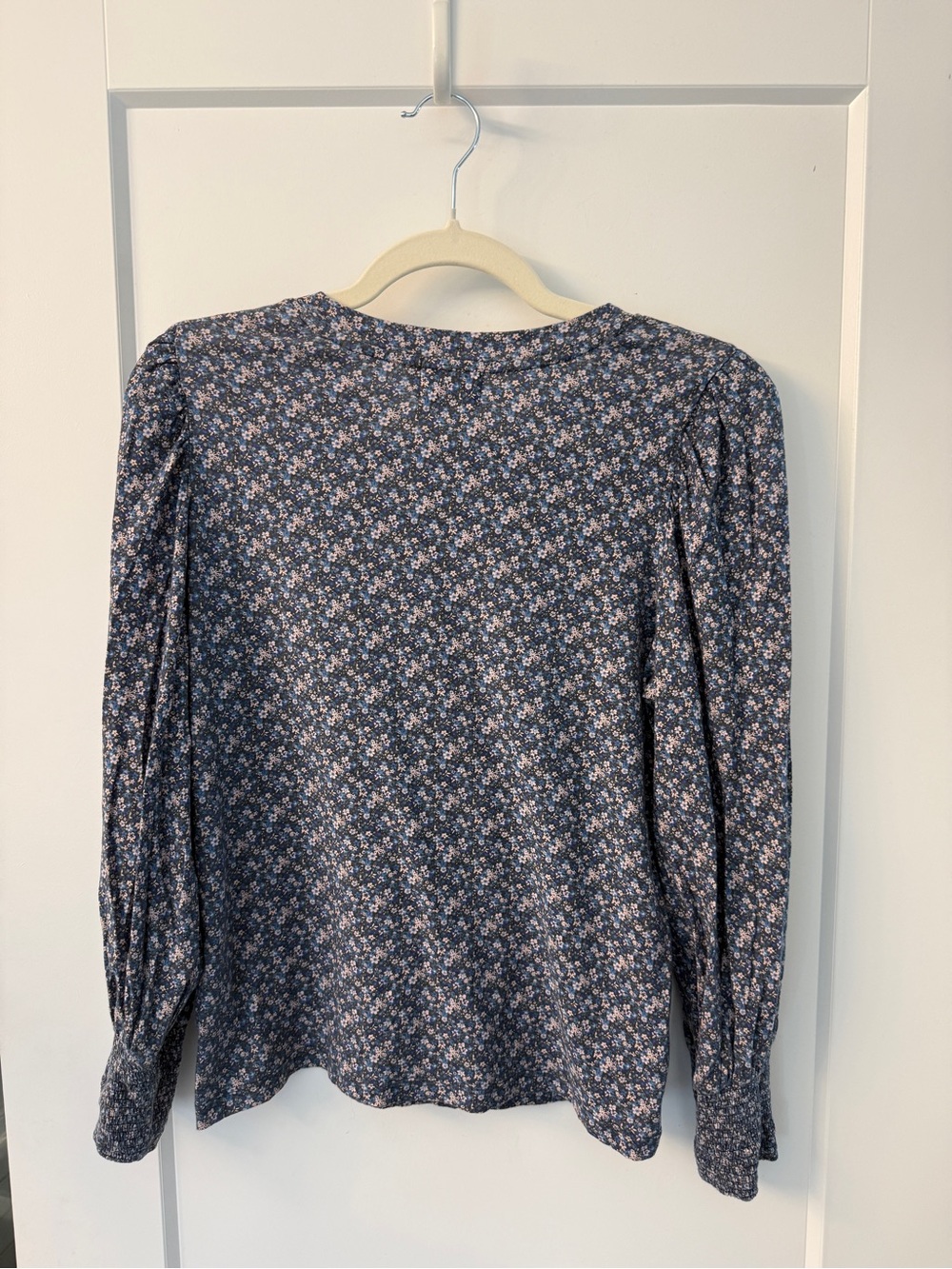 Nation Ltd Loren Puffed Sleeve Wildflower Print Pima Cotton Tee Size M - Picture 4 of 8